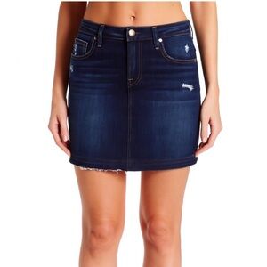 7 For All Mankind Y2K Denim Mini Skirt Size 4